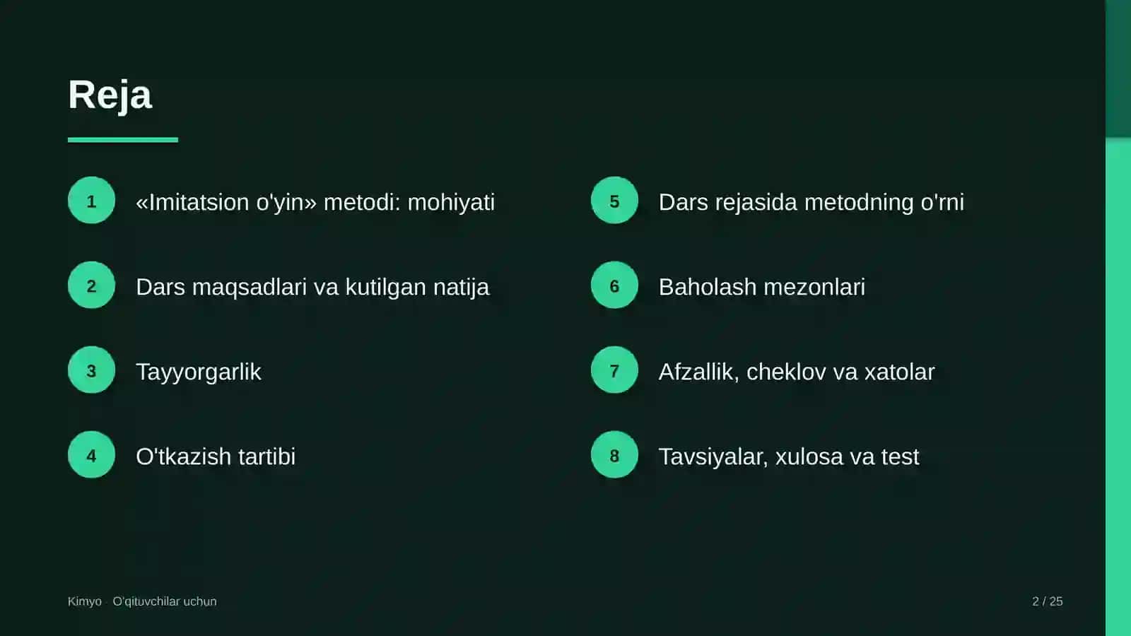 kimyo darslarida imitatsion o'yin metodidan foydalanish 1411 2