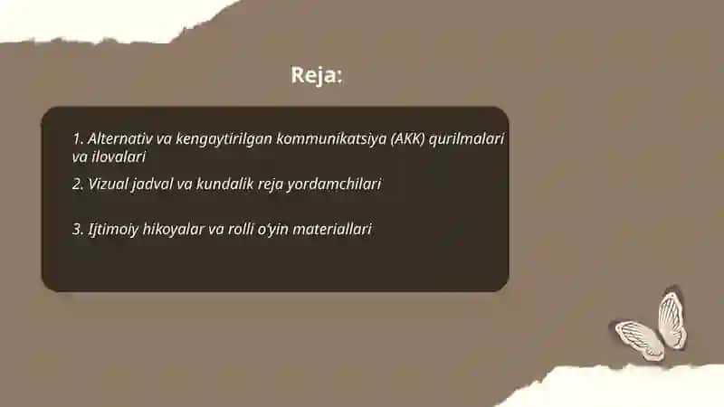 Hissiy va irodaviy, intеllеktuаl buzilishi bo'lgan shaxslar uchun assistiv vositalar 2