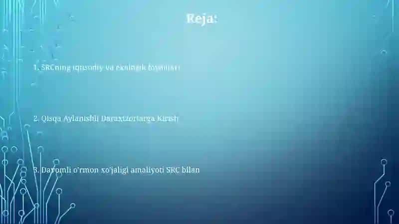 Qisqa rotatsiyali almashlab ekish 2