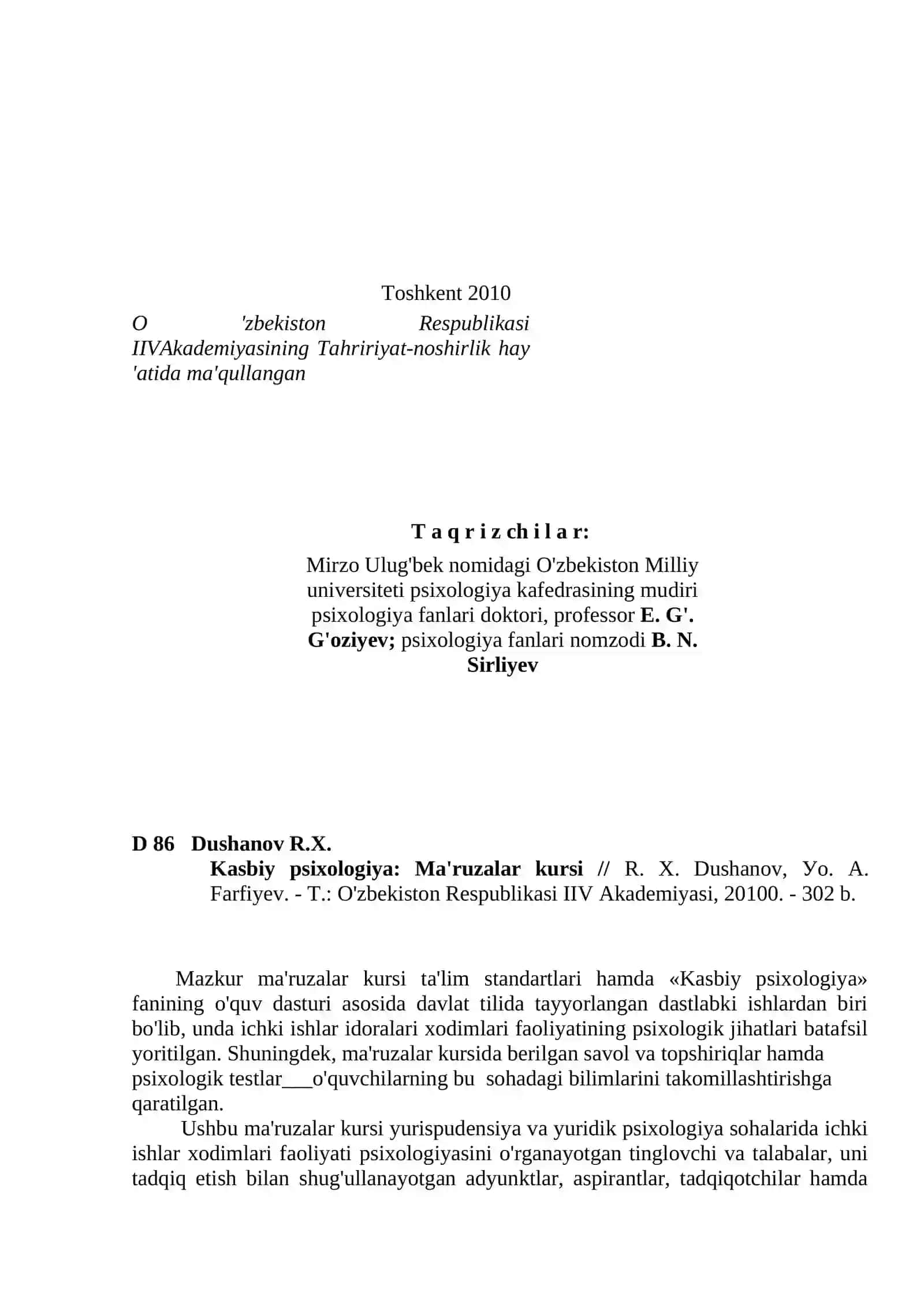 Kasbiy psixologiya 2