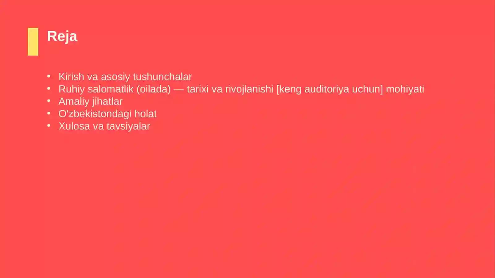 Ruhiy salomatlik (oilada) — tarixi va rivojlanishi [keng auditoriya uchun] 2