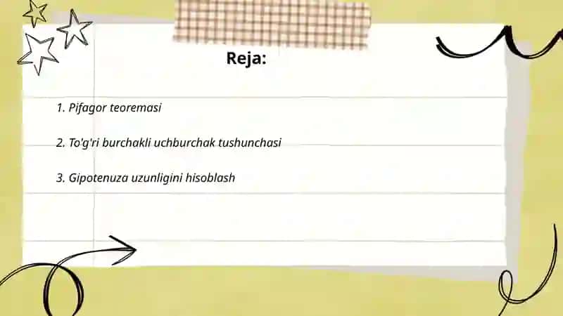 Gipotenuzasi va kateti bo'yicha to'g'ri burchakli uchburchak yasash 2