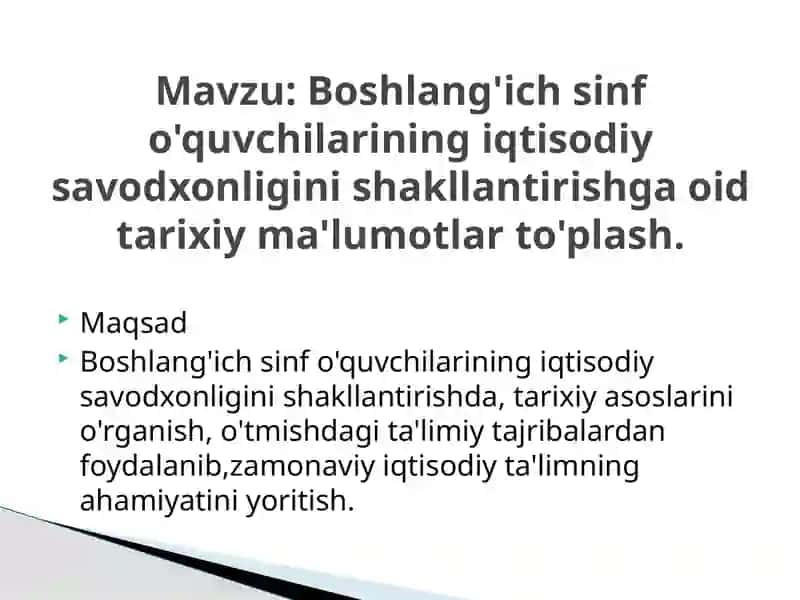 Boshlang'ich sinf matematika darslari 2