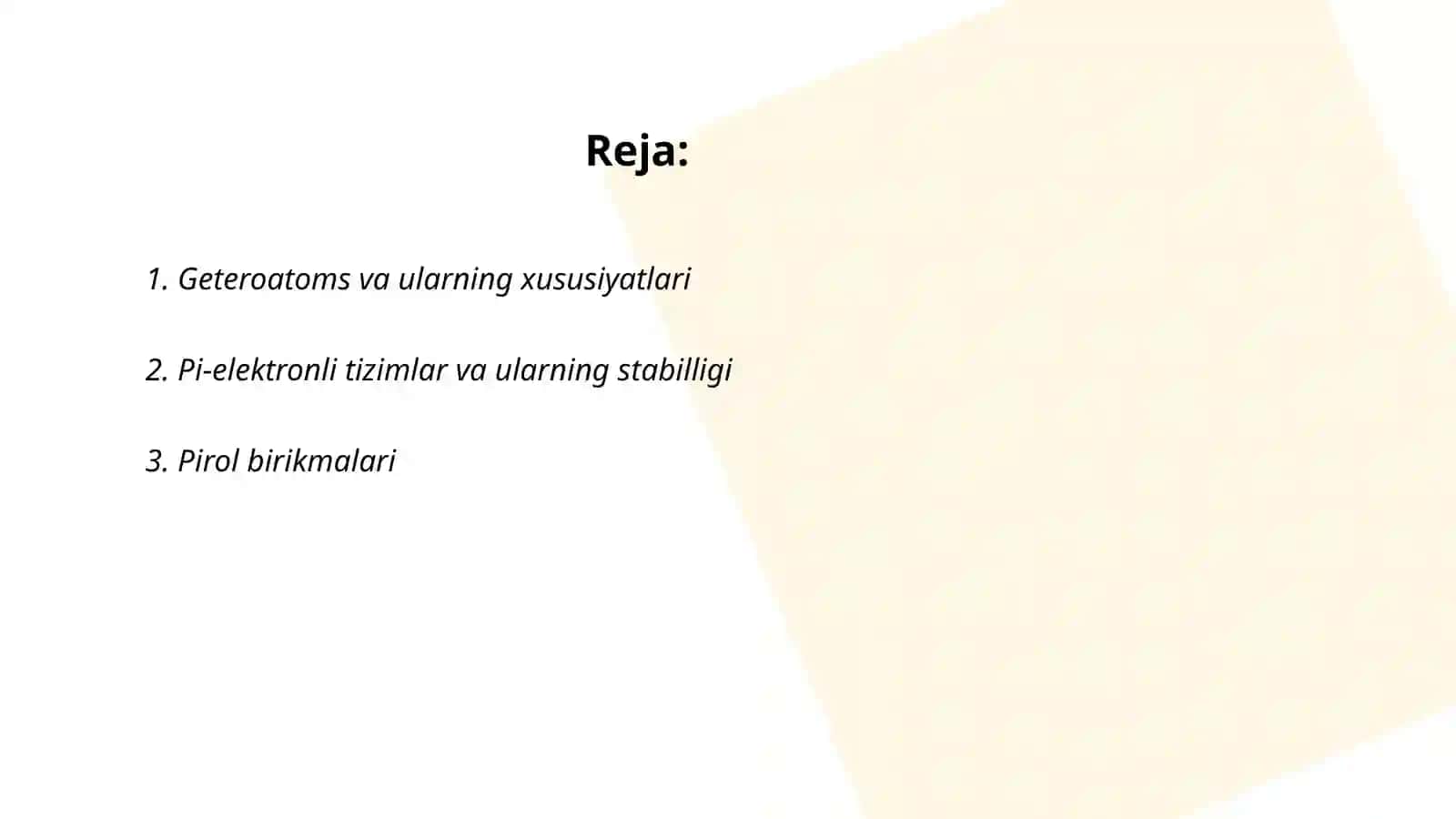 Geterosiklik birikmalar 2