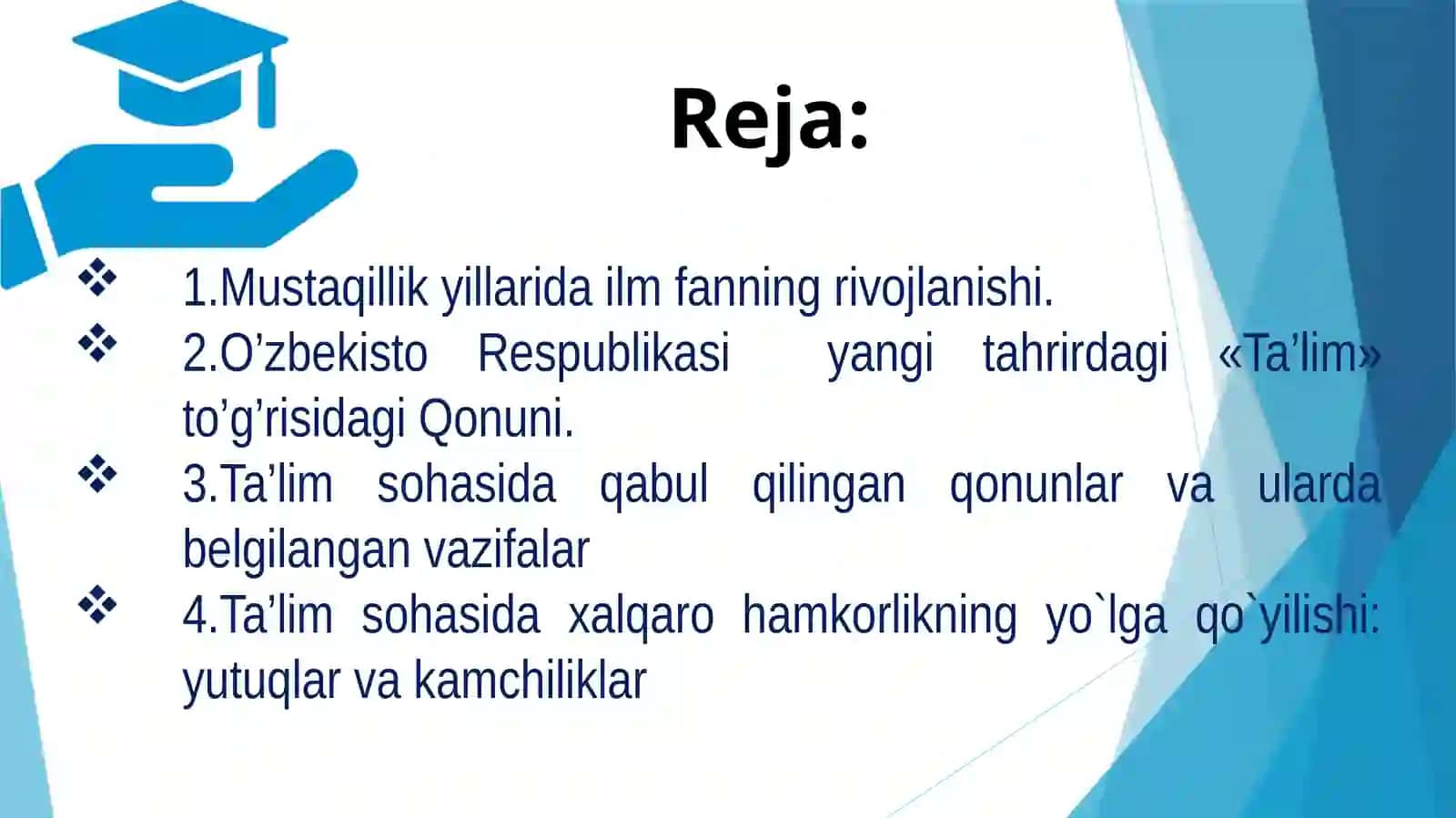 O'zbekiston ta'lim tizimi dasturi 2