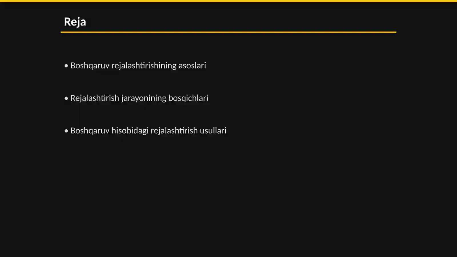Boshqaruv hisobida rejalashtirishning ahamiyati 2