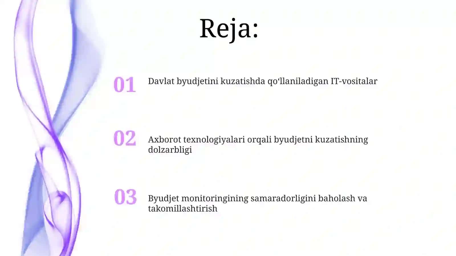Byudjet monitoringining samaradorligini baholash va takomillashtirish 2