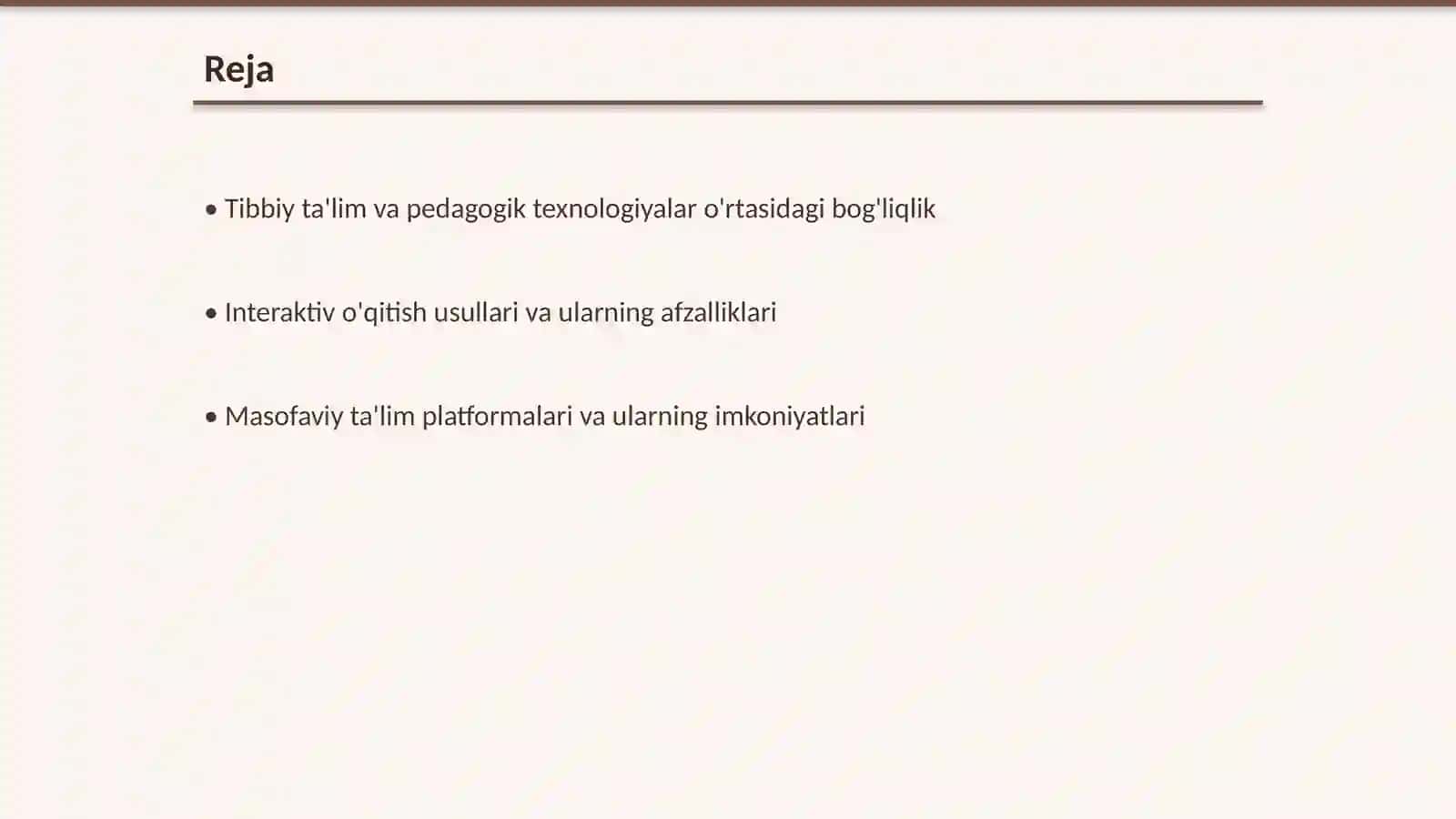 Tibbiy ta'limda zamonaviy pedagogik texnologiyalarning qo 'llanilishi 2