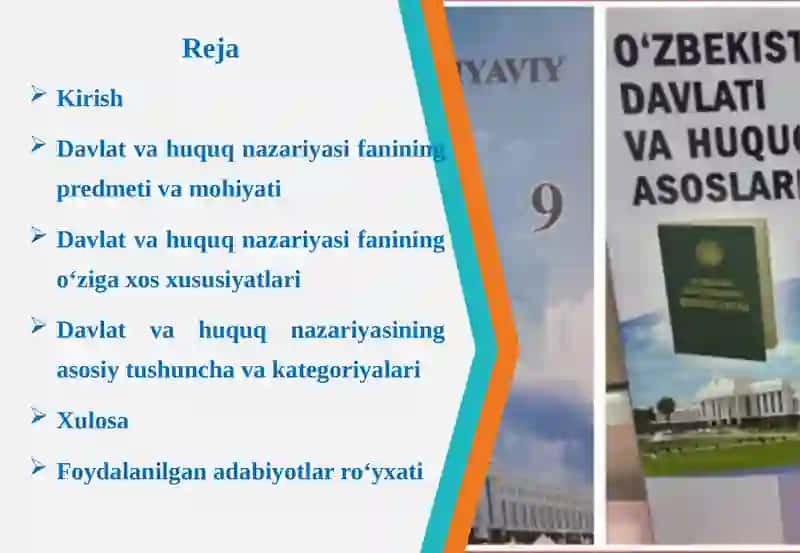Davlat va huquq nazariyasi fanining predmeti va uning o‘ziga xos xususiyatlari 2