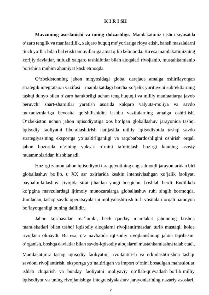 Ishlab chiqarishni diversifikatsiyalash va modernizatsiyalash samaradorligi 2