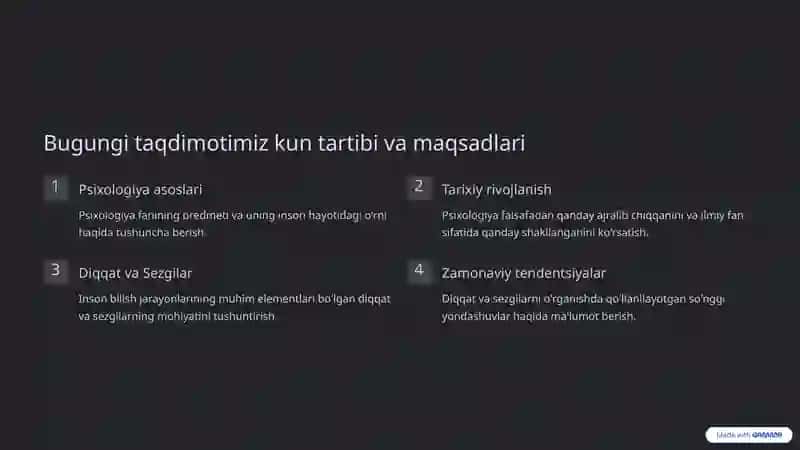 Psixologiya Fan Predmeti, Tarixi, Diqqat va Sezgilar 2
