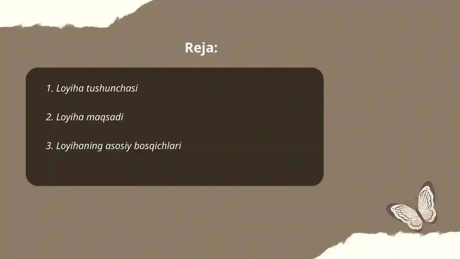Loyiha tushunchasi 2