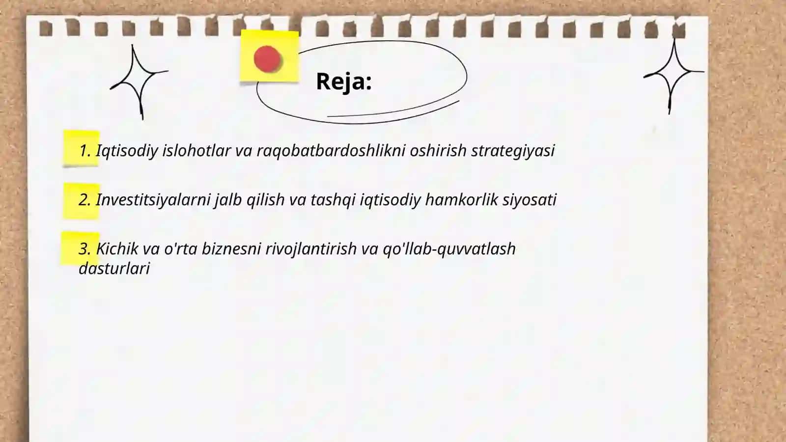 Yangi O'zbekiston taraqqiyot strategiyasi 2