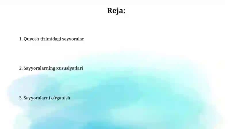 Quyosh tizimidagi sayyoralar 2