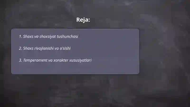 Shaxs psixologiya 2