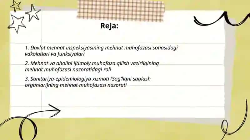 Mehnet muhofazasida huquqiy va tashkiliy asoslarini nazorat qiluvchi organlar 2