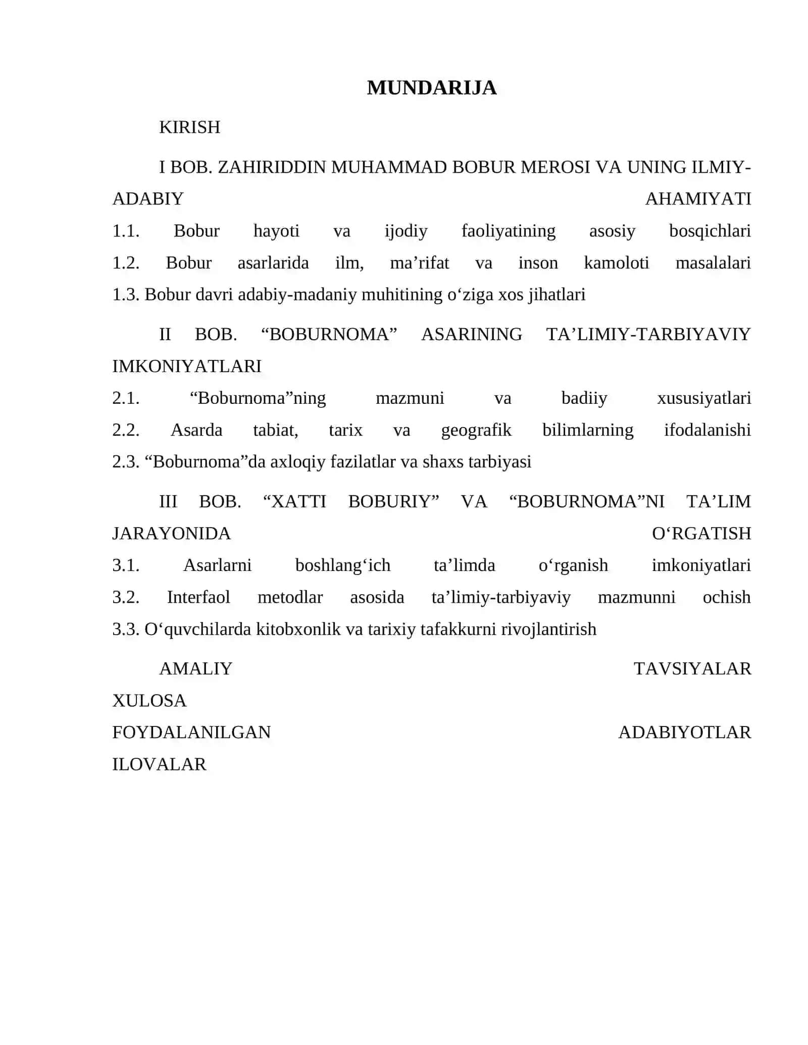 Z.M. BOBURNING “XATTI BOBURIY” HAMDA “BOBURNOMA” ASARLARINING TA’LIMIY-TARBIYAVIY AHAMIYATI 2