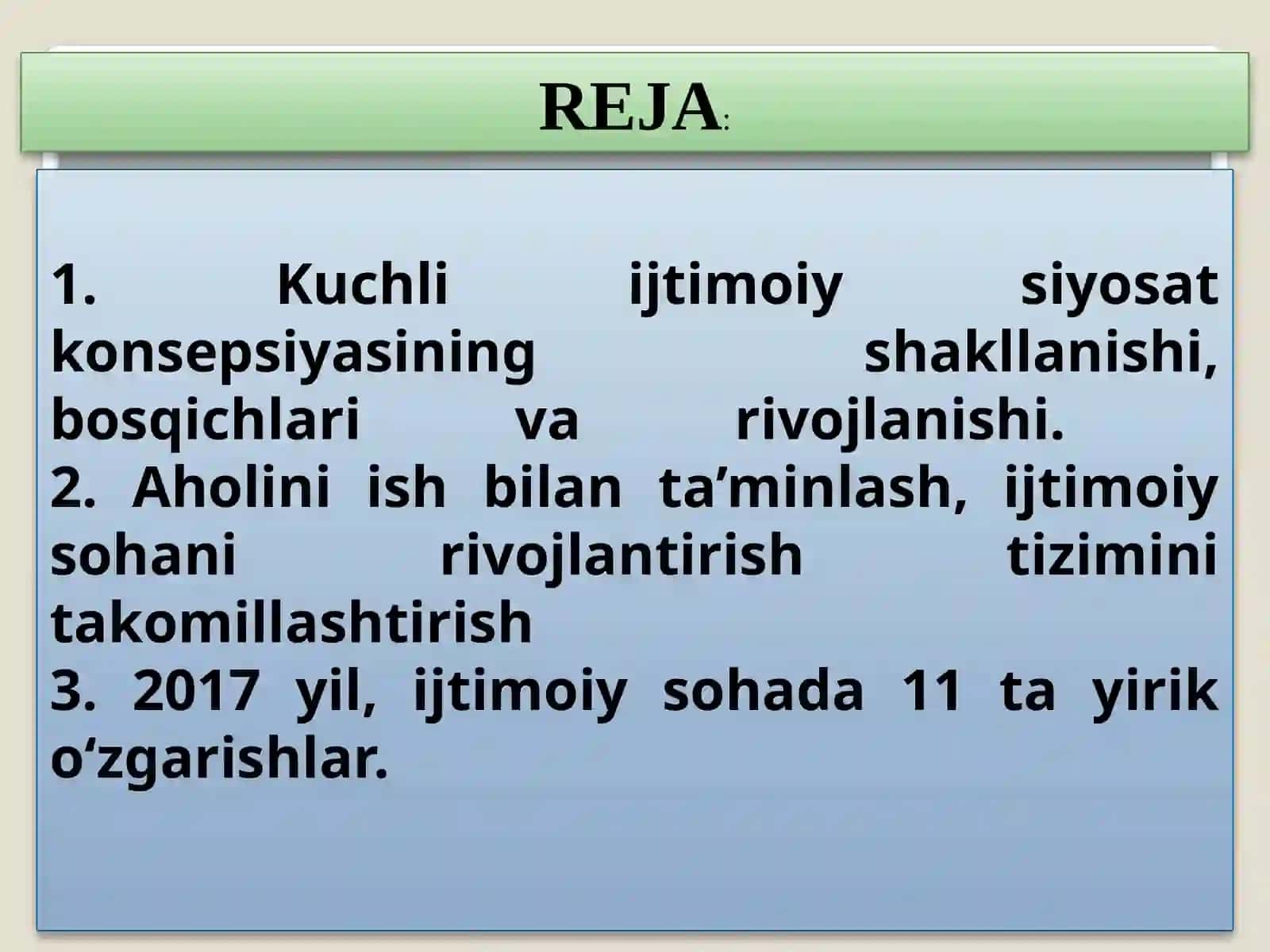 Ijtimoiy O‘zgarishlar 2