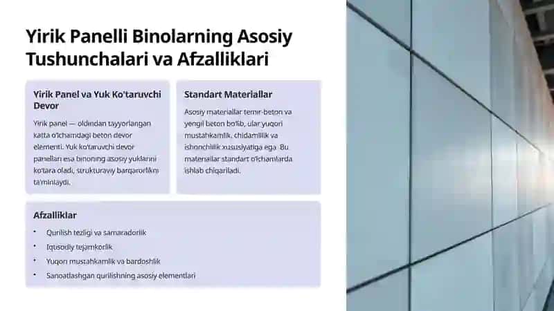 Yirik Panelli Yuk Ko'taruvchi Devor Panellaridan Tashkil Topgan Binolarni Konstruktiv Loyihalashga Kirish 2