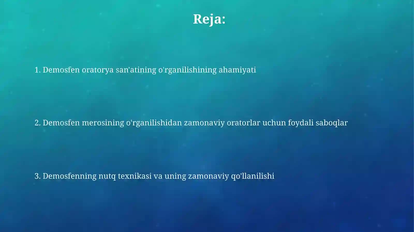 Demosfen notiqlik sanatini o‘rganishning ahamiyati 2