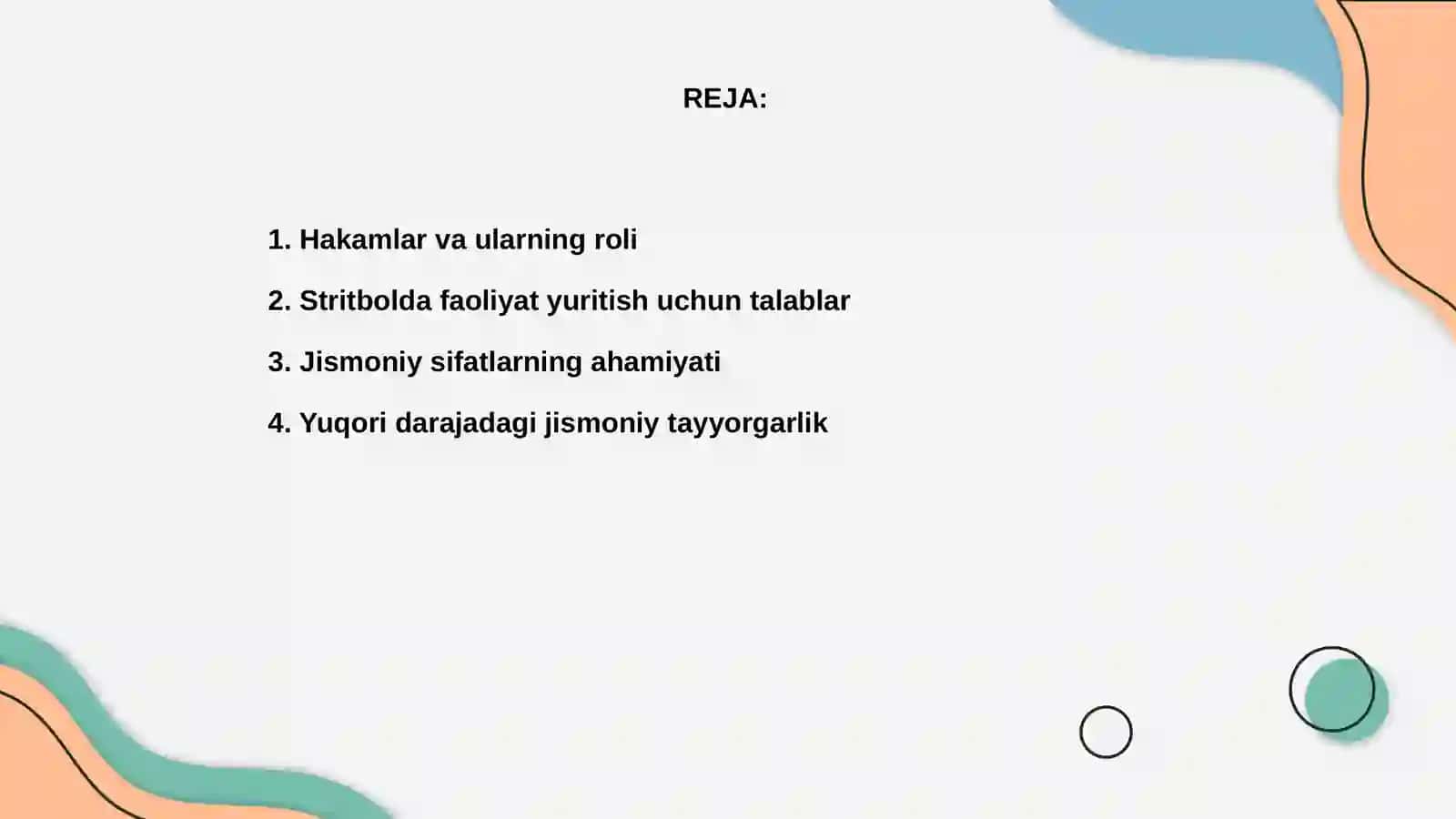 Hakamlar va ularning faoliyati Stritbolda talab qilinadigan jismoniy sifatlar 2