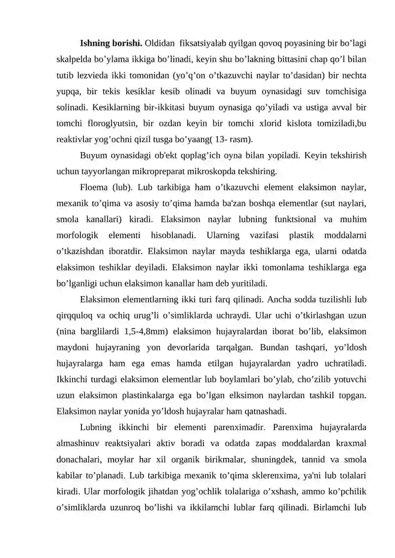 O'simliklarda moddalar harakatini amalga oshirishning turlari 2