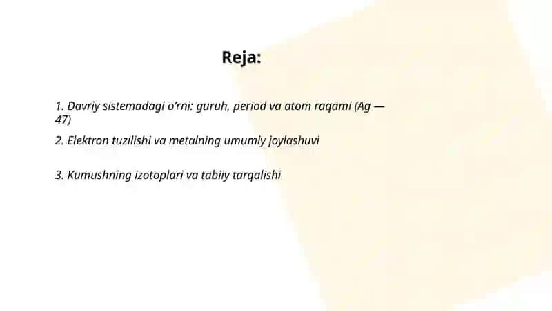 Metal - kumush elementi 2