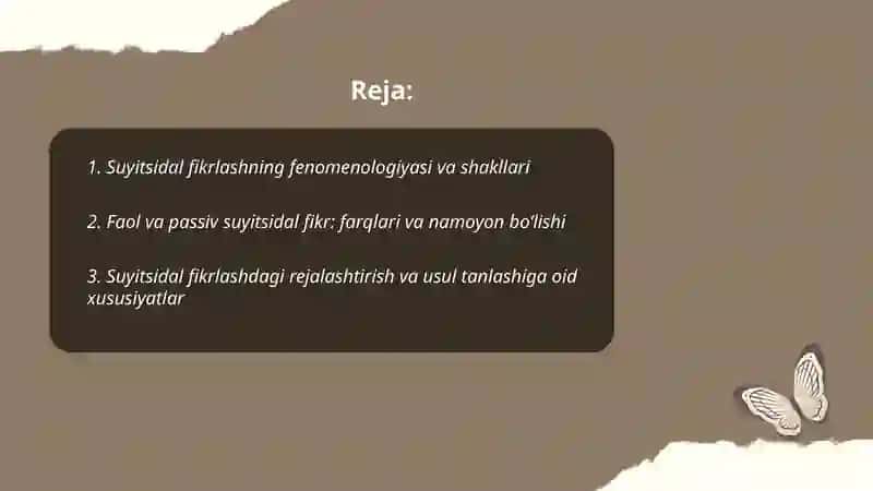 Suyitsidal fikrlashning fenomenologiyasi va shakllari 2
