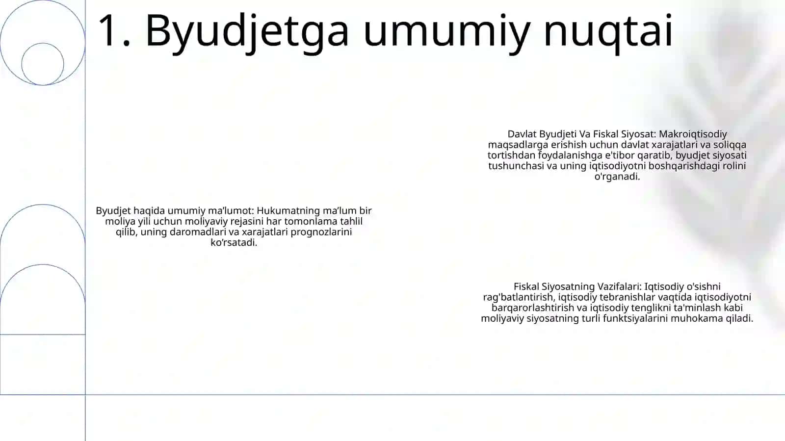 Davlat Byudjeti Va Fiskal Siyosat 2