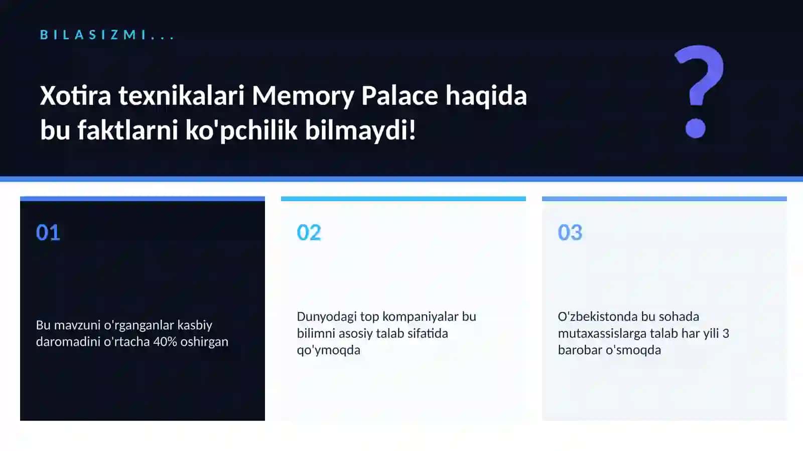 Xotira texnikalari Memory Palace 2