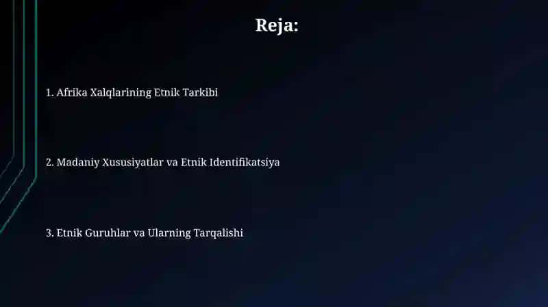 Afrika Xalqlarining etnik tarkibi 2