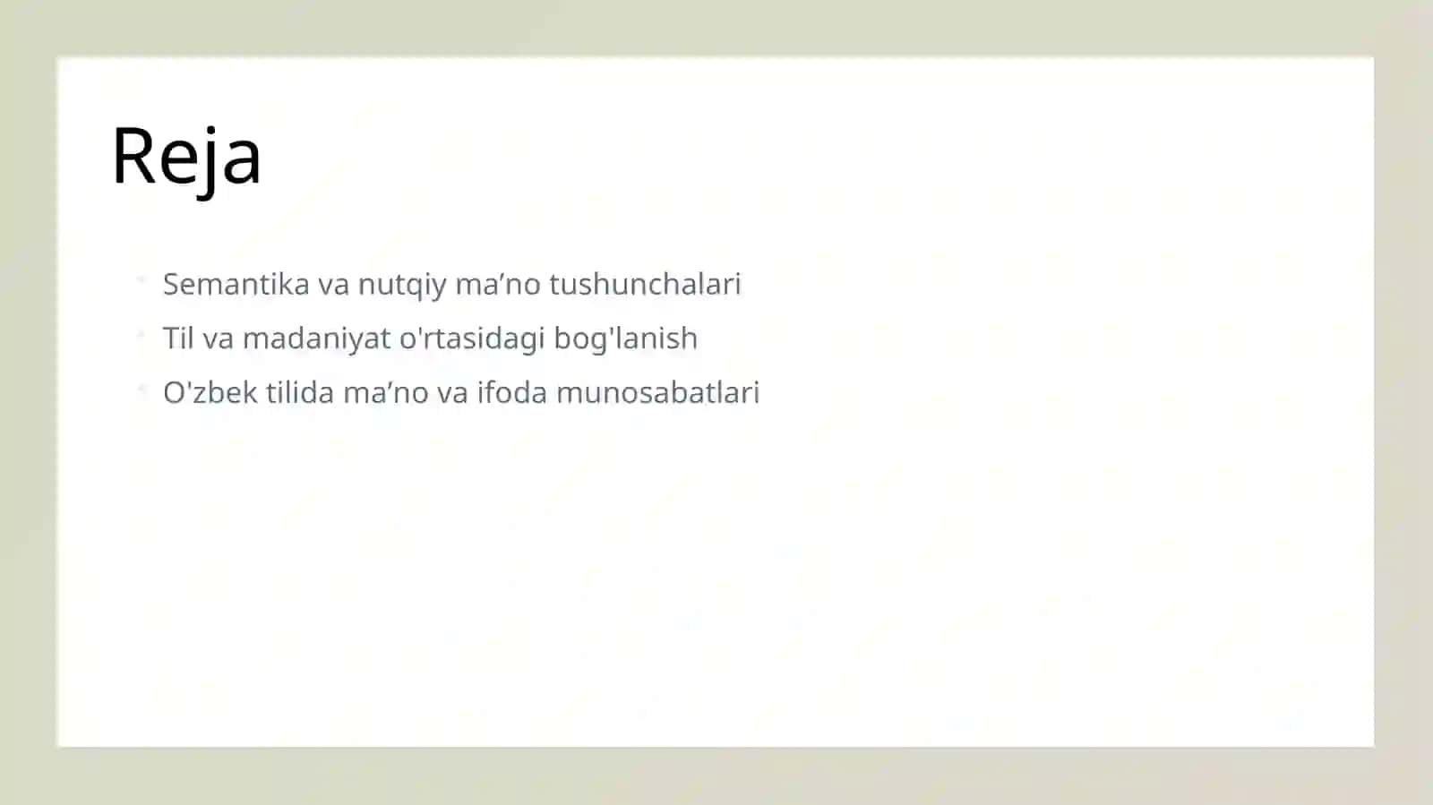 Semema va nutqiy maʼno 2
