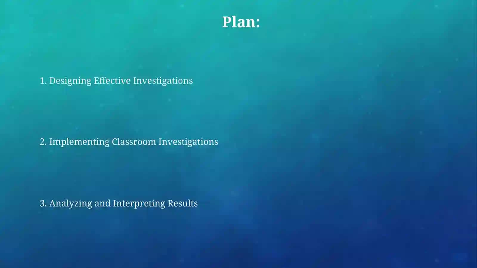 Classroominvestigation 2