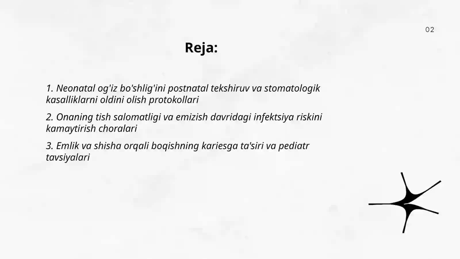 Neonatal og'iz bo'shlig'ini postnatal tekshiruv 2