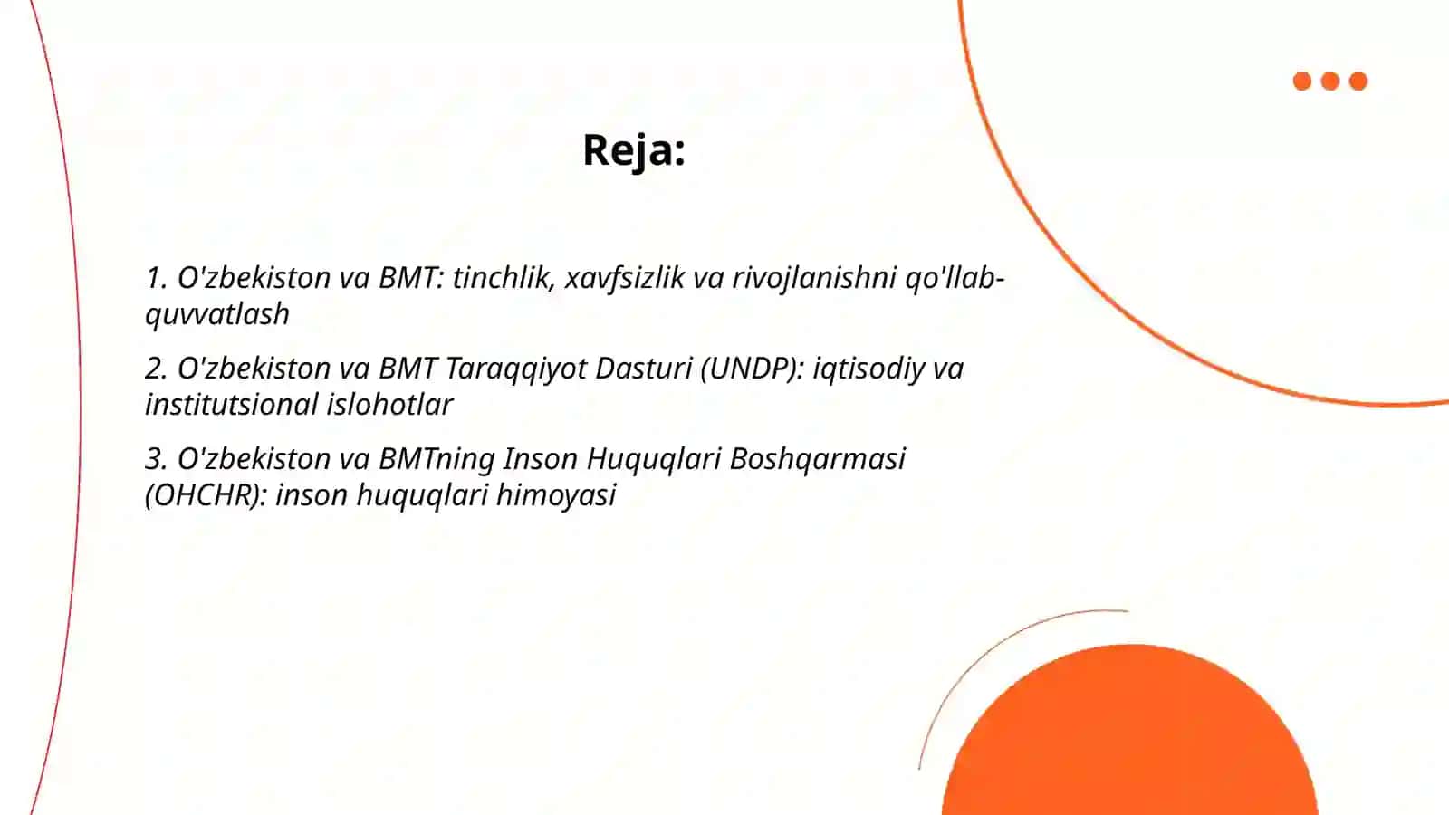O'zbekiston va BMT: tinchlik, xavfsizlik va rivojlanishni qo'llab-quvvatlash 2