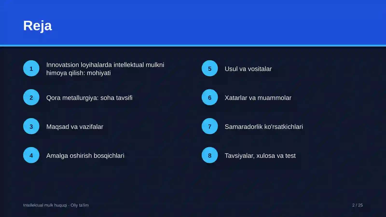 qora metallurgiyada innovatsion loyihalarda intellektual mulkni himoya qilish 7650 2