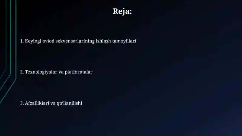 Yangi avlod sekvenatorlarining ishlashi prinsiplari va afzalliklari 2
