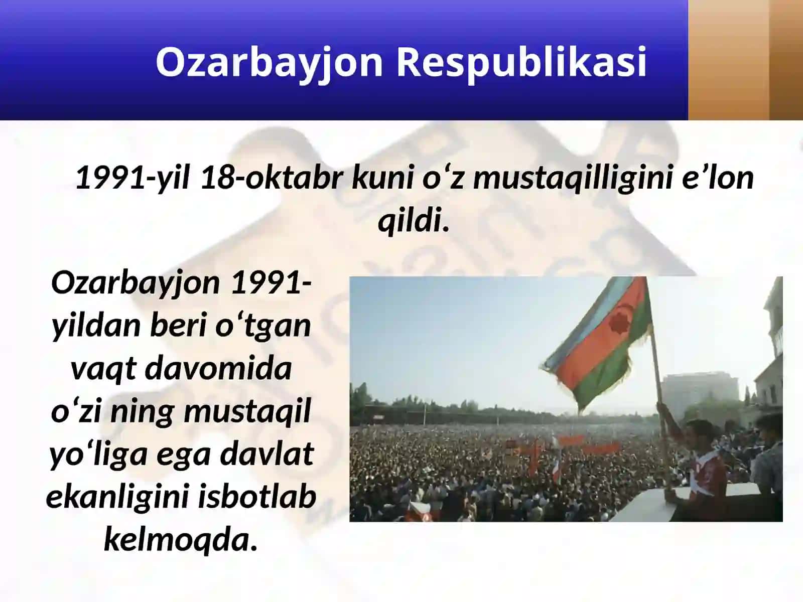 1991 – 2017-yillarda  Kavkazorti  davlatlari 2