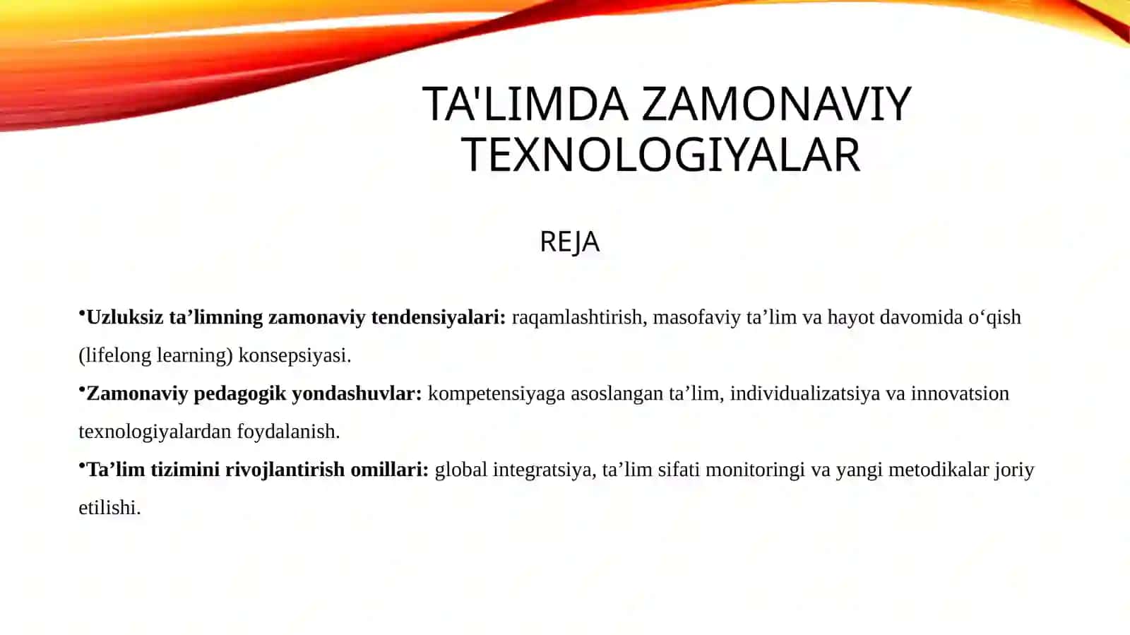 Ta'limda zamonaviy texnologiyalar 2