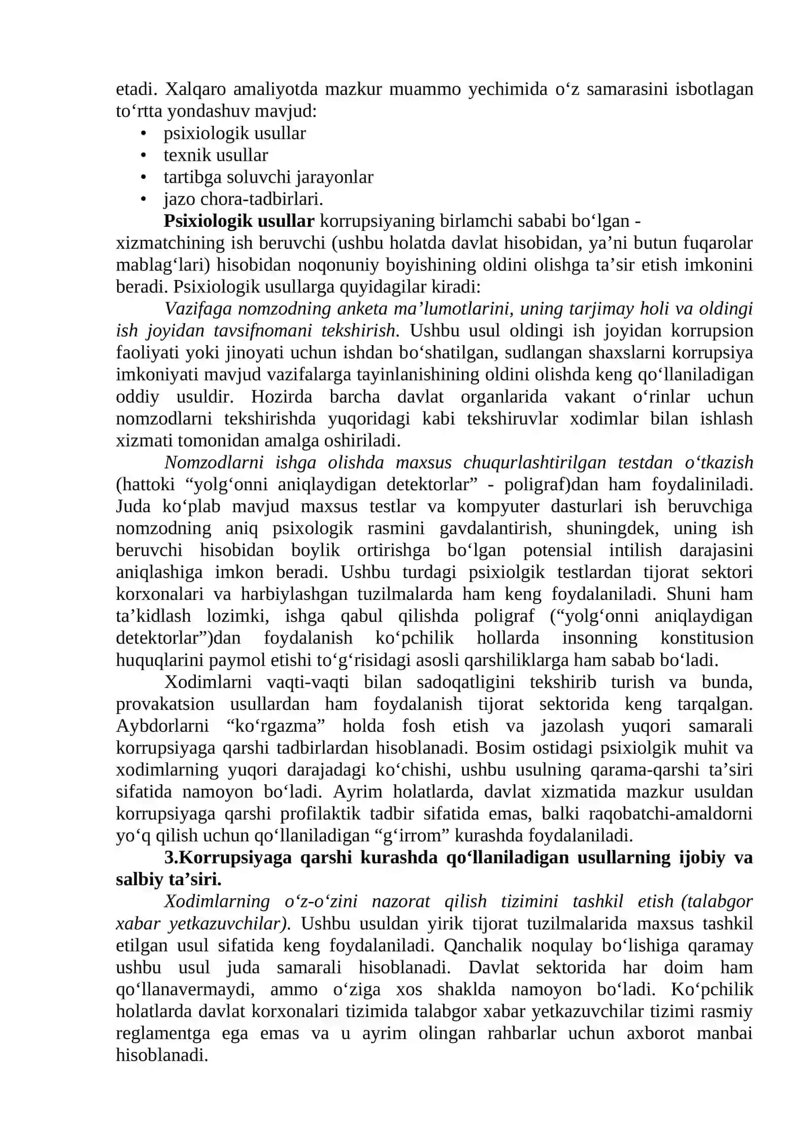 DAVLAT XARIDINI TASHKIL ETISHDA KORRUPSIYAGA QARSHI KURASH 2