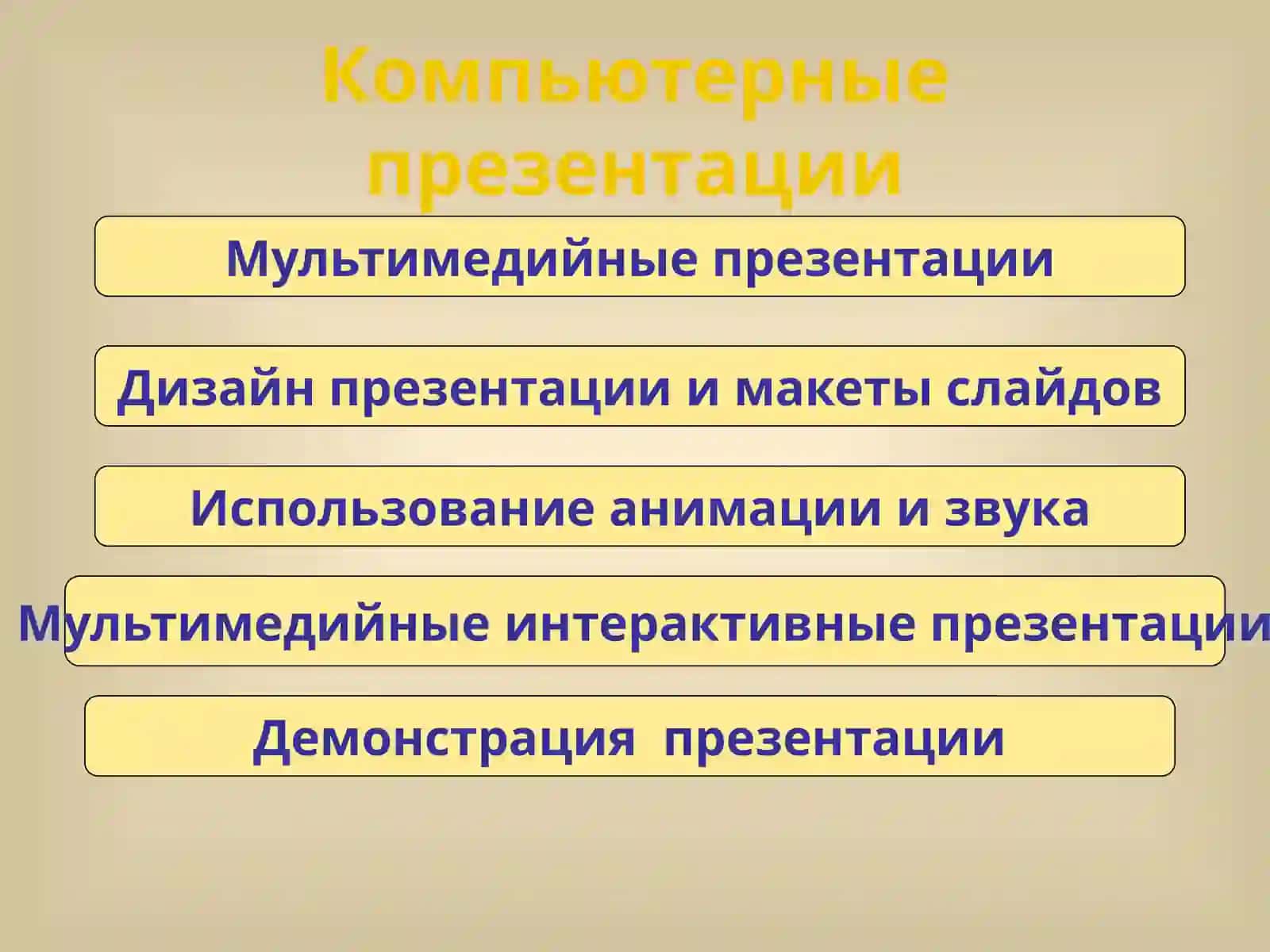 Компьютерные презентации 2