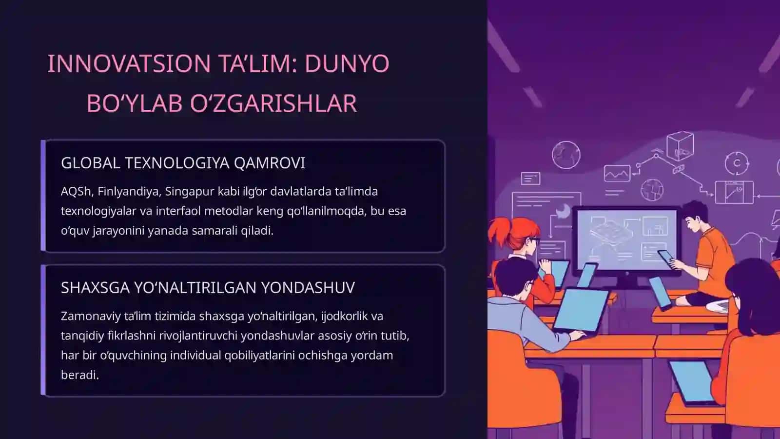 CHET EL TAJRIBASI: INNOVATSIYALAR, ZAMONAVIYO‘QITISHVOSITALARIQIYOSIY TAHLILI 2