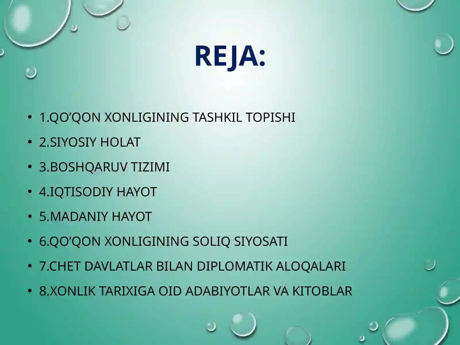 Qo’qon xonligidagi ijtimoiy-iqtisodiy, siyosiy, madaniy holat (2) 2