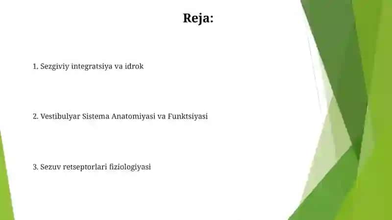 Eshituv va vestebuliyar analizatorlar fiziologiyasi 2