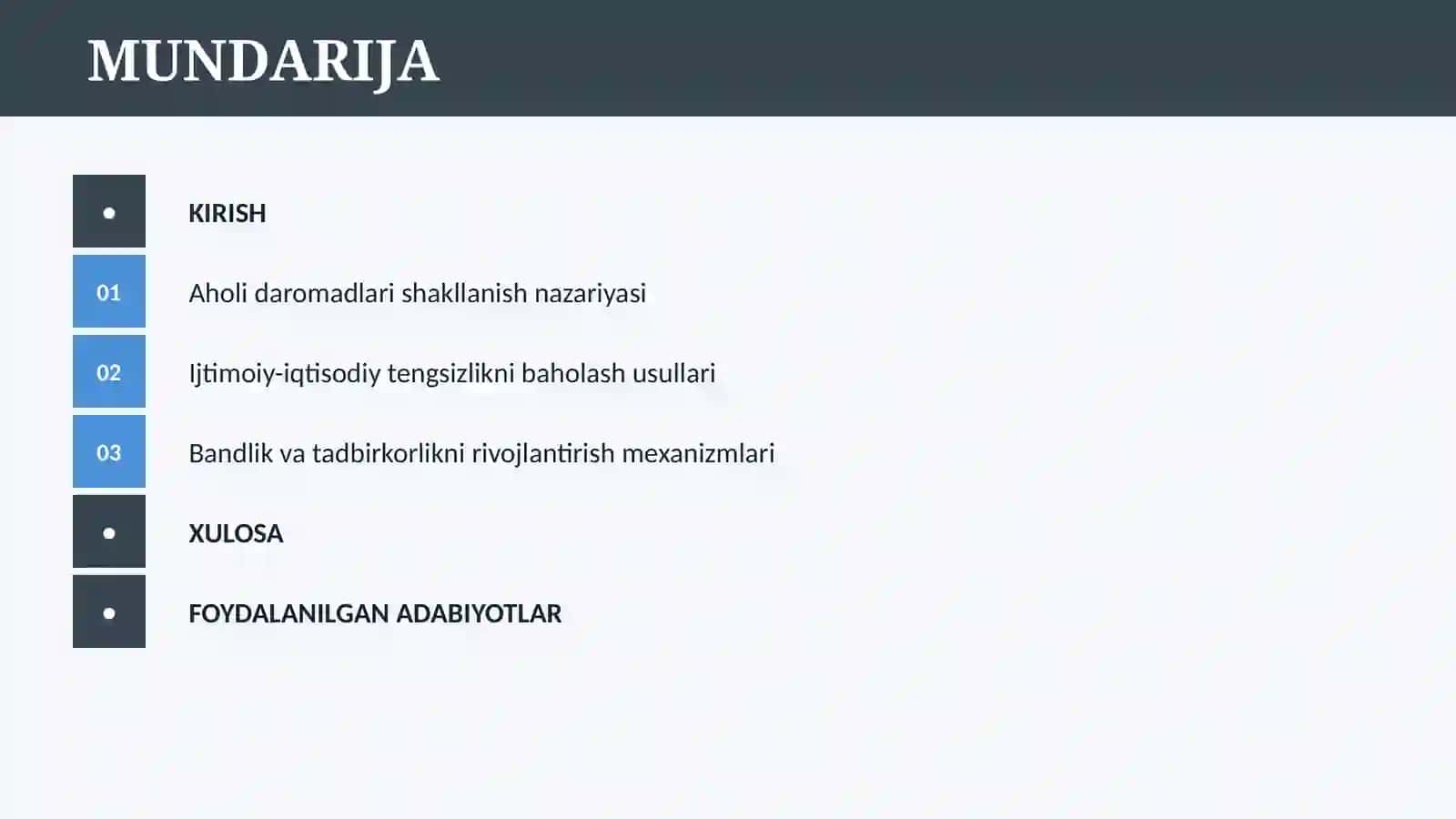AHOLI DAROMADLARI VA TURMUSH TARZINI YAXSHILASHNING USTUVOR YO’NALISHLARI 2