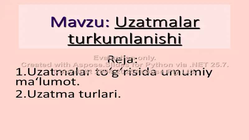 Nurmamatova Savinozning Robota texnika asoslari fanidan tayyorlagan taqdimoti 2