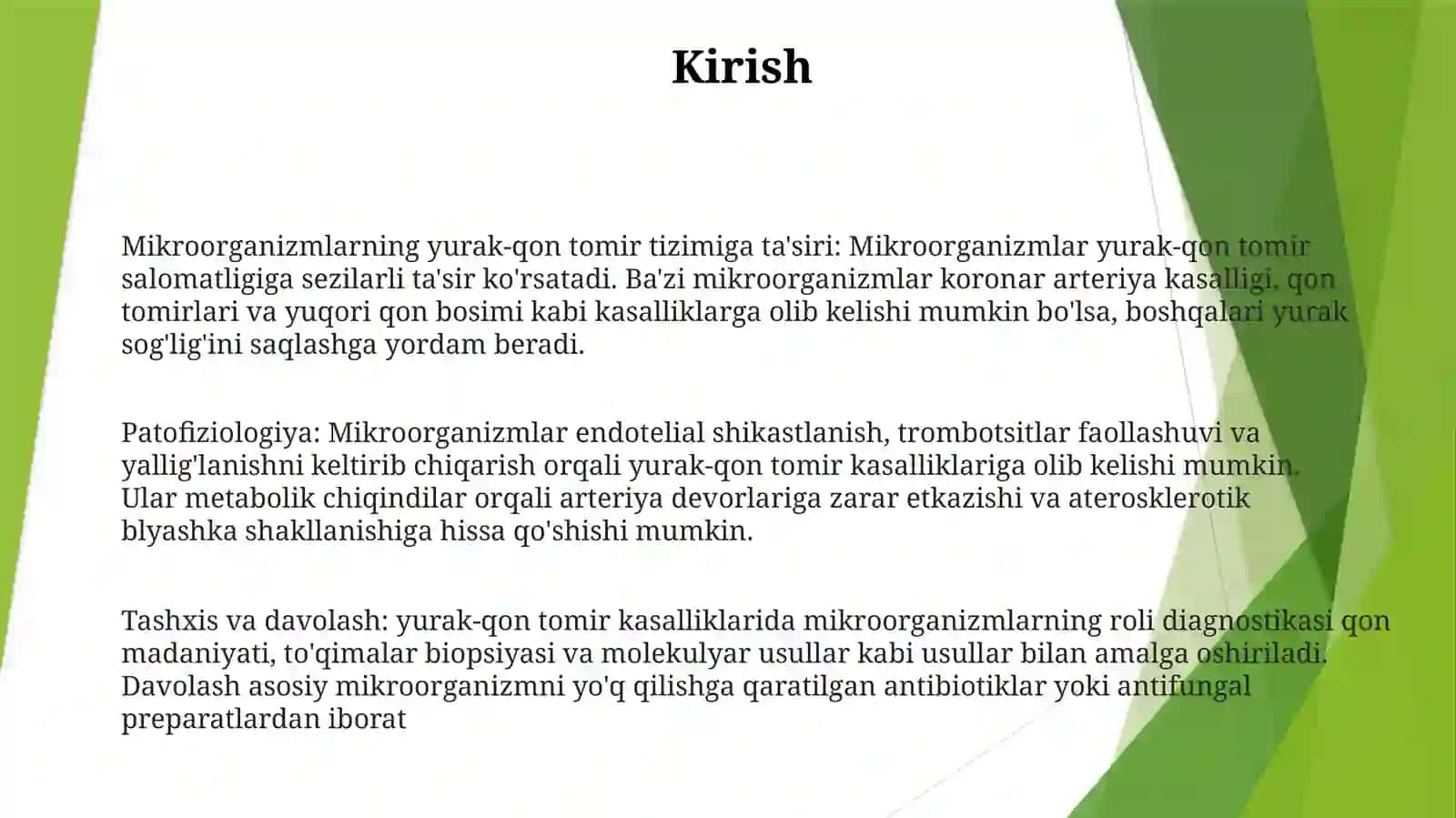 Yurak Qon Sistemasiga Mikroorganizmlarning Tasiri 2