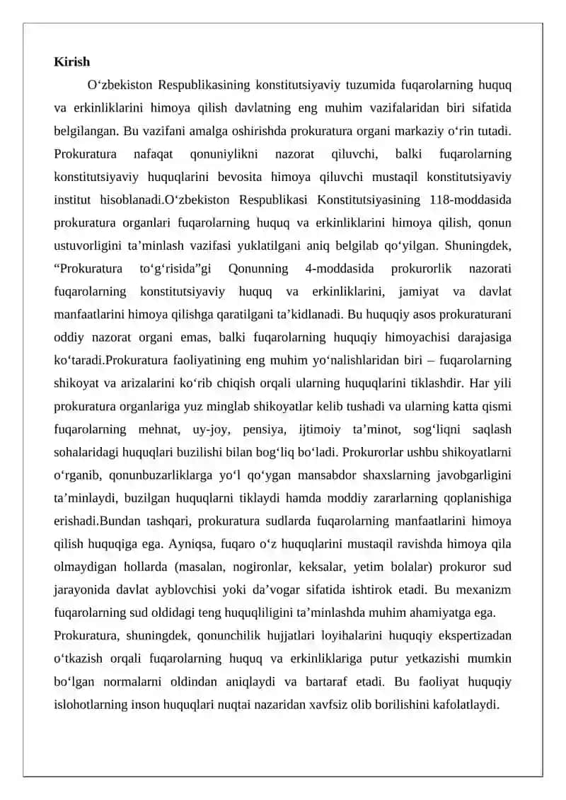 Fuqaroning huquq va erkinliklarini ta’minlash 2