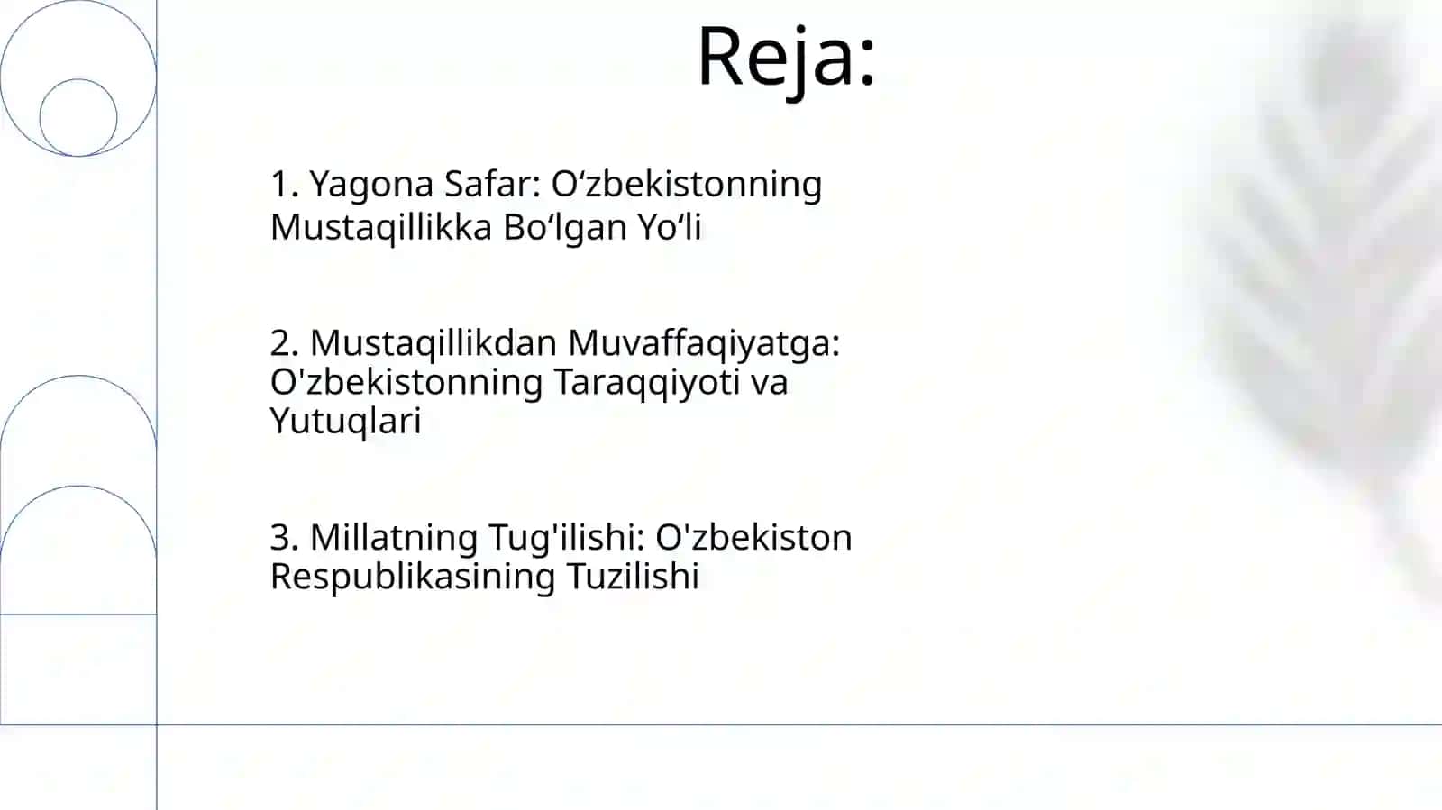O'zbekiston Respublikasi Tarixi 2