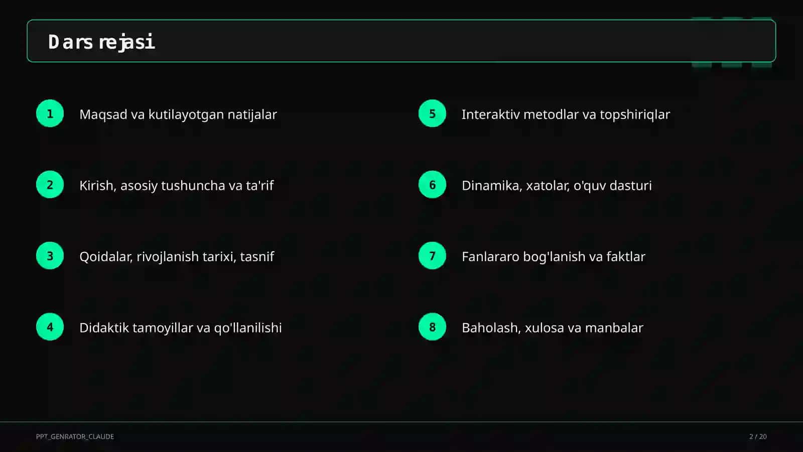 Fazoda to'g'ri chiziq va tekisliklarning parallelligi (10-sinf) 2